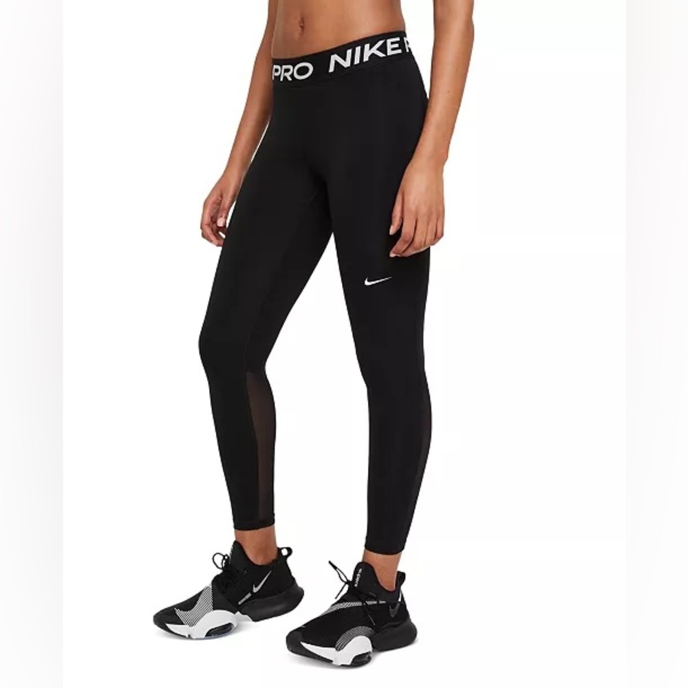 Pro Women’s Mid-Rise Mesh-Paneled Leggings